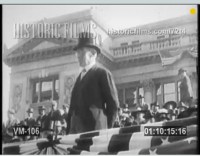 March 3, 1913, Woodrow Wilson sworn into office. Emmett is there...somewhere.  Source: www.historicfilms.com