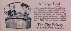 How many folks turned up at The City Bakery asking for a fresh, 'toothsome broad'? 