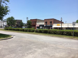 The railroad runs right down the center of downtown Chipley.