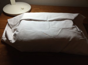 This thing takes up most of the space on my large desk, even minus its wrapping. Closed, it was slightly larger than 11x17.