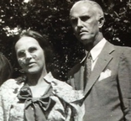 Katie Wilson Meade and her husband Emmett Meade, about 1932, Charlottesville, Virginia. Emmett Meade was also Katie and Emmett Wilson's first cousin.