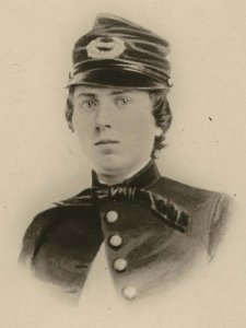 Alonzo H. Cushing, in furlough uniform, taken about 1860. Source: www.npr.org and the Wisconsin Historical Society