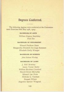 Stetson's University Bulletin for 1905. Image Source: www.archives.stetson.edu