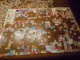 I love putting large puzzles together: The more difficult they are, the better I like them. Source: www.librarything.com