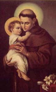 St. Anthony of Padua. Patron saint of the lost.