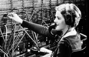 Operators at the time this story came out were mostly women anyway. Vernon wouldn't have worked at the switchboard. Image source: u.osu.edu
