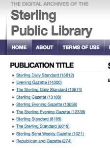 Sterling Public Library's Digital Archives