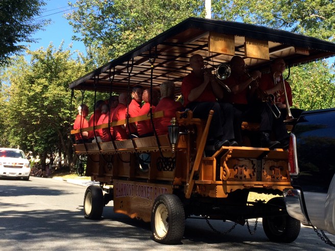 The sheriff was followed by the Harmony Cornet Band (alive and kicking since 1916)