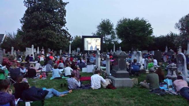 Tonight, September 26, is movie night at Congressional Cemetery, Washington, D.C. Source: Congressional Cemetery