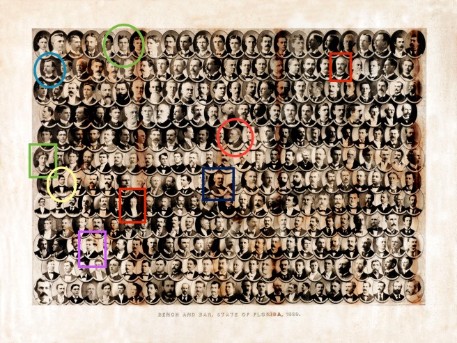 The Florida Bench and Bar for 1899, with annotations. Source: Florida Memory.com