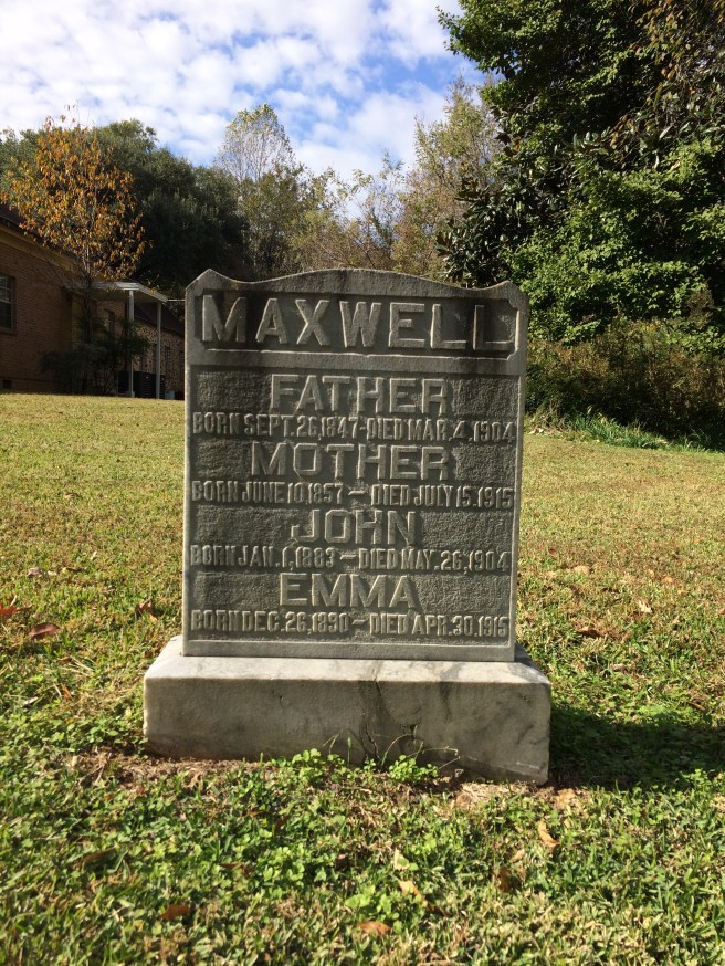 Father is Simeon; Mother is Emma O Maxwell. The youngest daughter was also named Emma.
