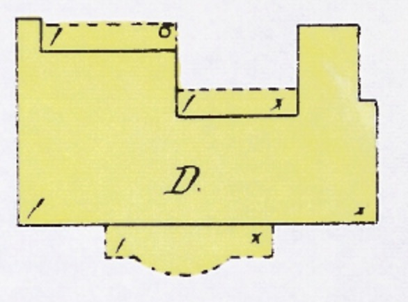 Notice the porch on the front of the house. Ira and his son, Ira Jr., are posed at the lower right hand of this diagram.