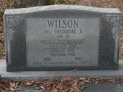 The Rev. Theodore J. Wilson, in Arlington National Cemetery. Source: Ancestry.com