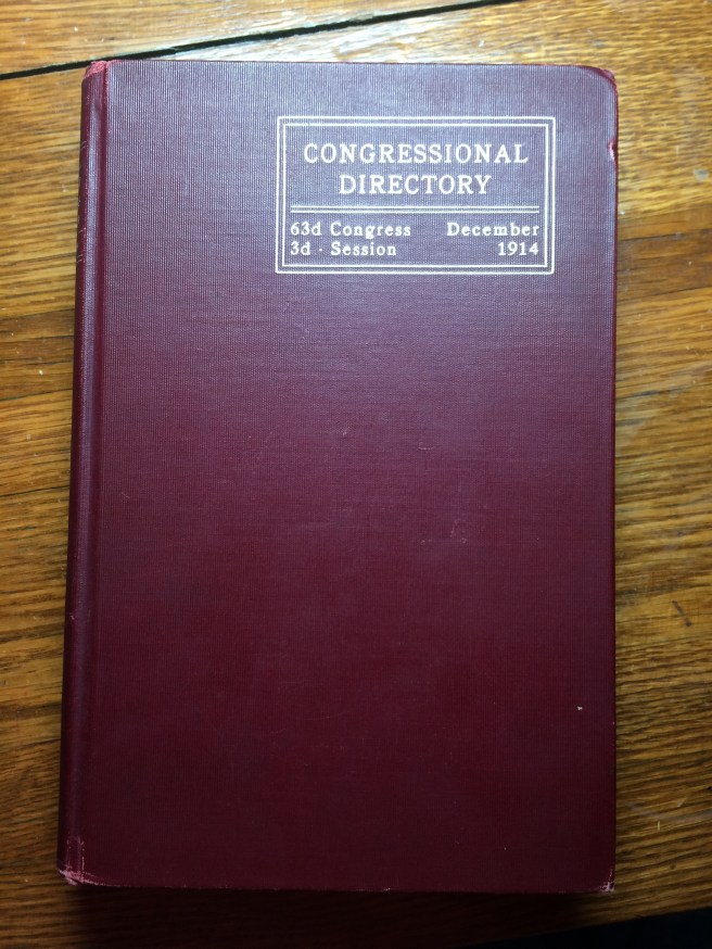 I found this on Ebay. It isn't Emmett's, but Emmett absolutely had one of these on his desk. This copy belonged someone named "T. Wolf," who was the secretary of Henry Barnhart, of Indiana in 1914.
