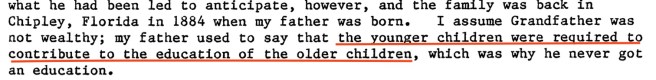 I wonder if, perhaps, Walker resented having to pay for Emmett's higher education, because Emmett was the only Wilson sibling in school while Walker was still living at home and under his father's authority. Source: John Evans Wilson Genealogy, 1990.