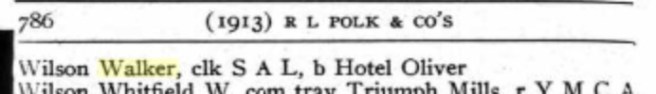 From the 1913 R.L. Polk City Directory for Tampa, Florida.