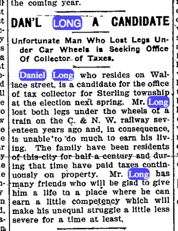 Source: Sterling Evening Gazette, January 9, 1906.