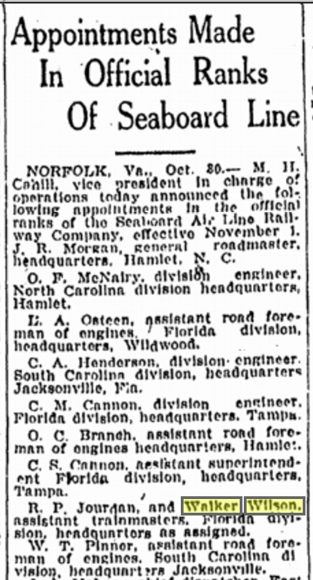 From the October 31, 1924 issue of the Tampa Tribune. Source: genealogybank.com