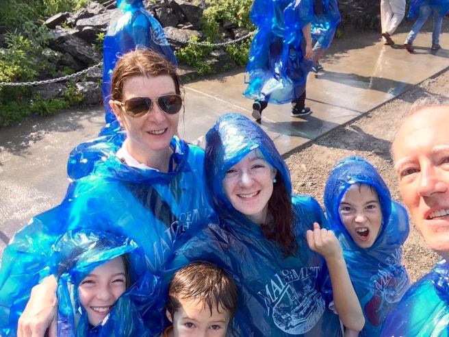 After the boat ride and a walk up steep wooden stairs alongside the American Falls.