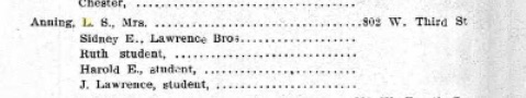 From the Sterling-Rock Falls City Directory, 1906. Source: Ancestry.com